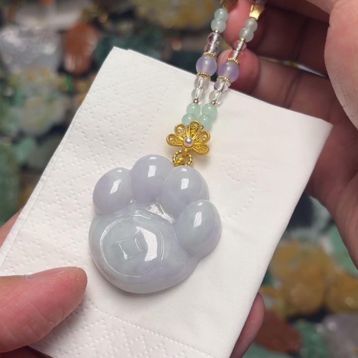 翡翠颈饰未镶嵌吊坠