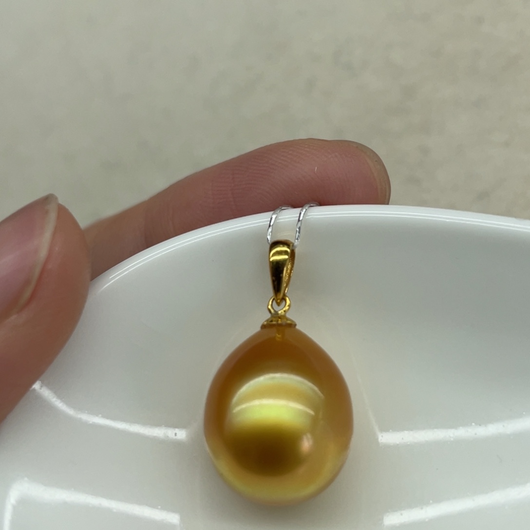 海水珍珠颈饰18K金镶嵌12.7mm