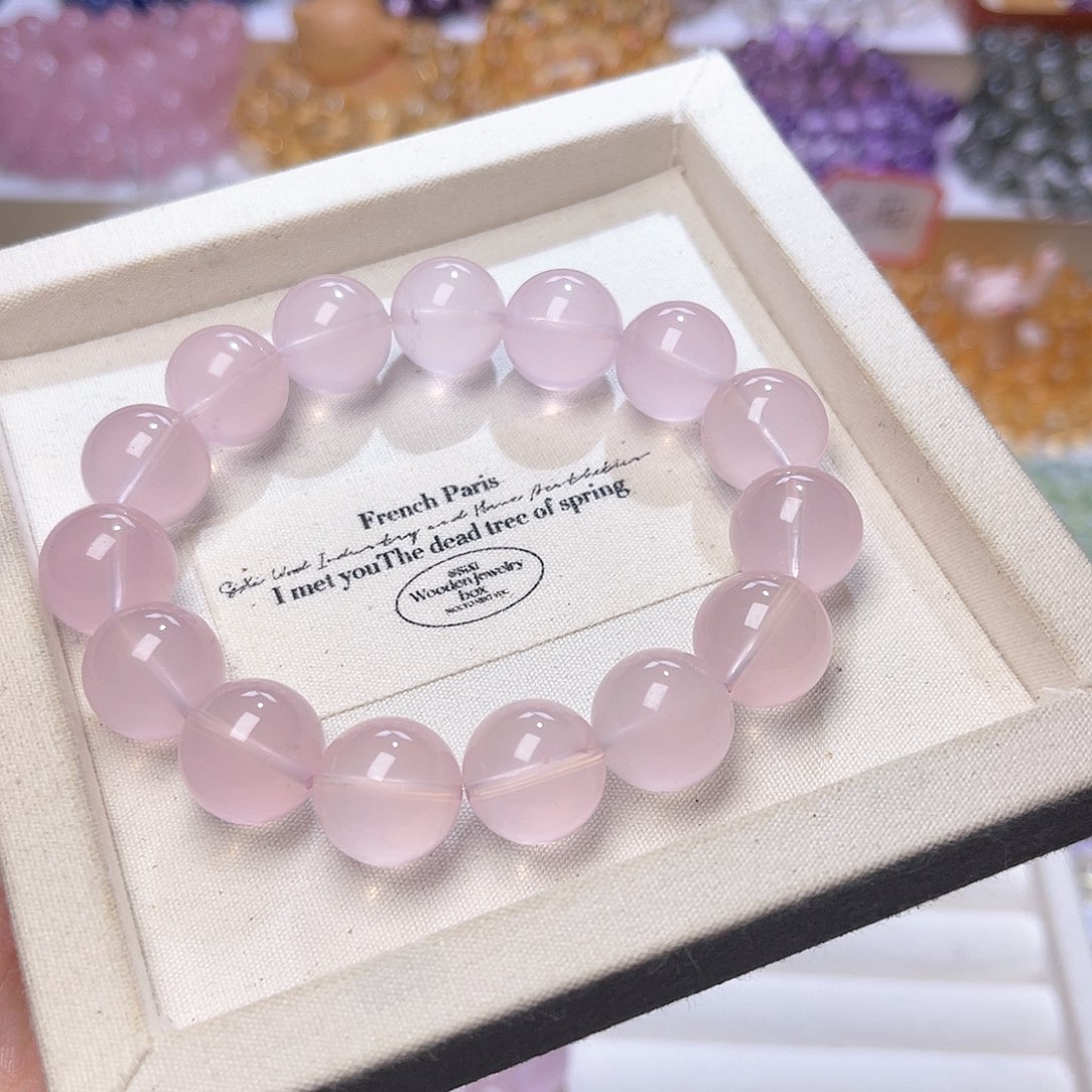 水晶手串未镶嵌小*～天然水晶14mm