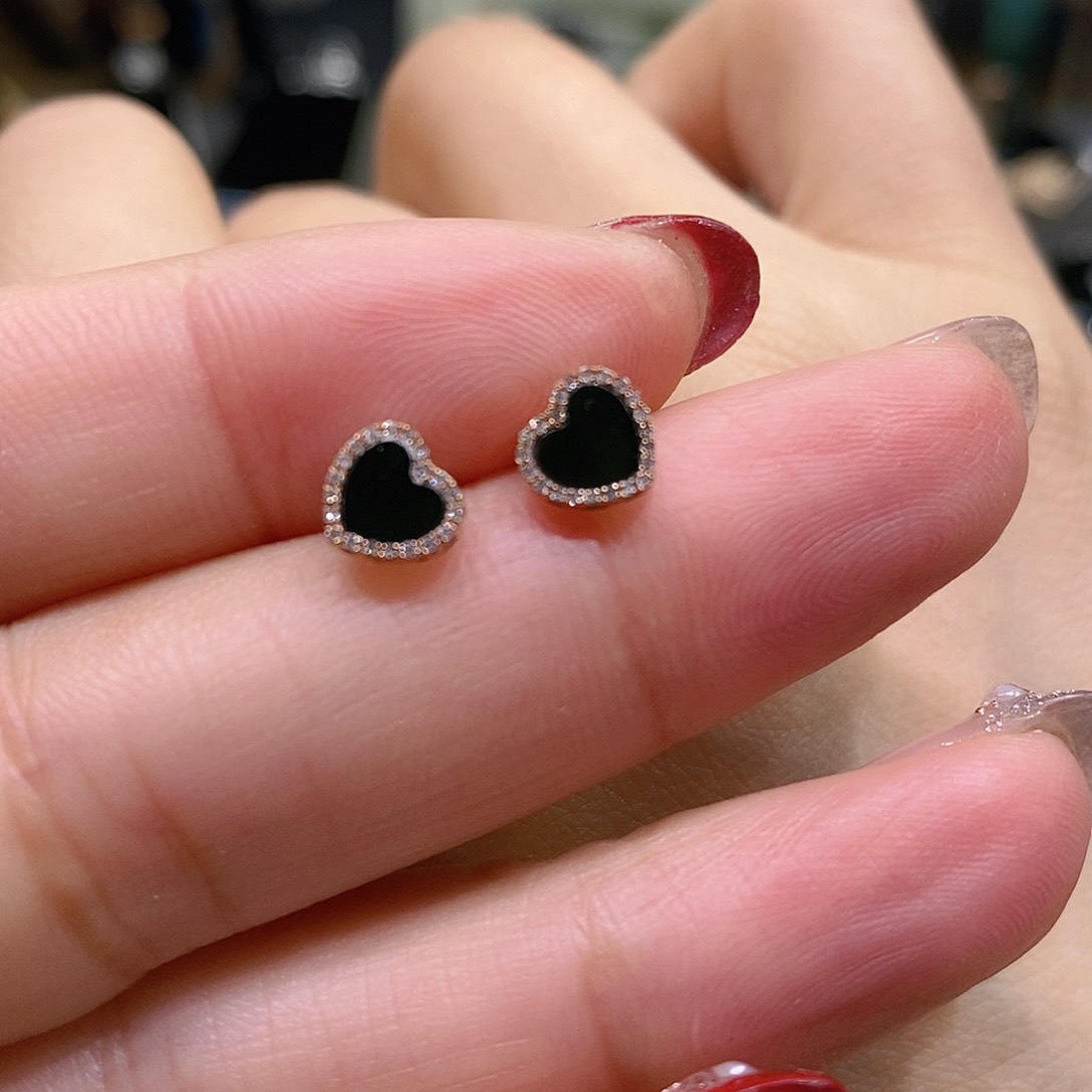 翡翠耳饰18K金镶嵌耳饰