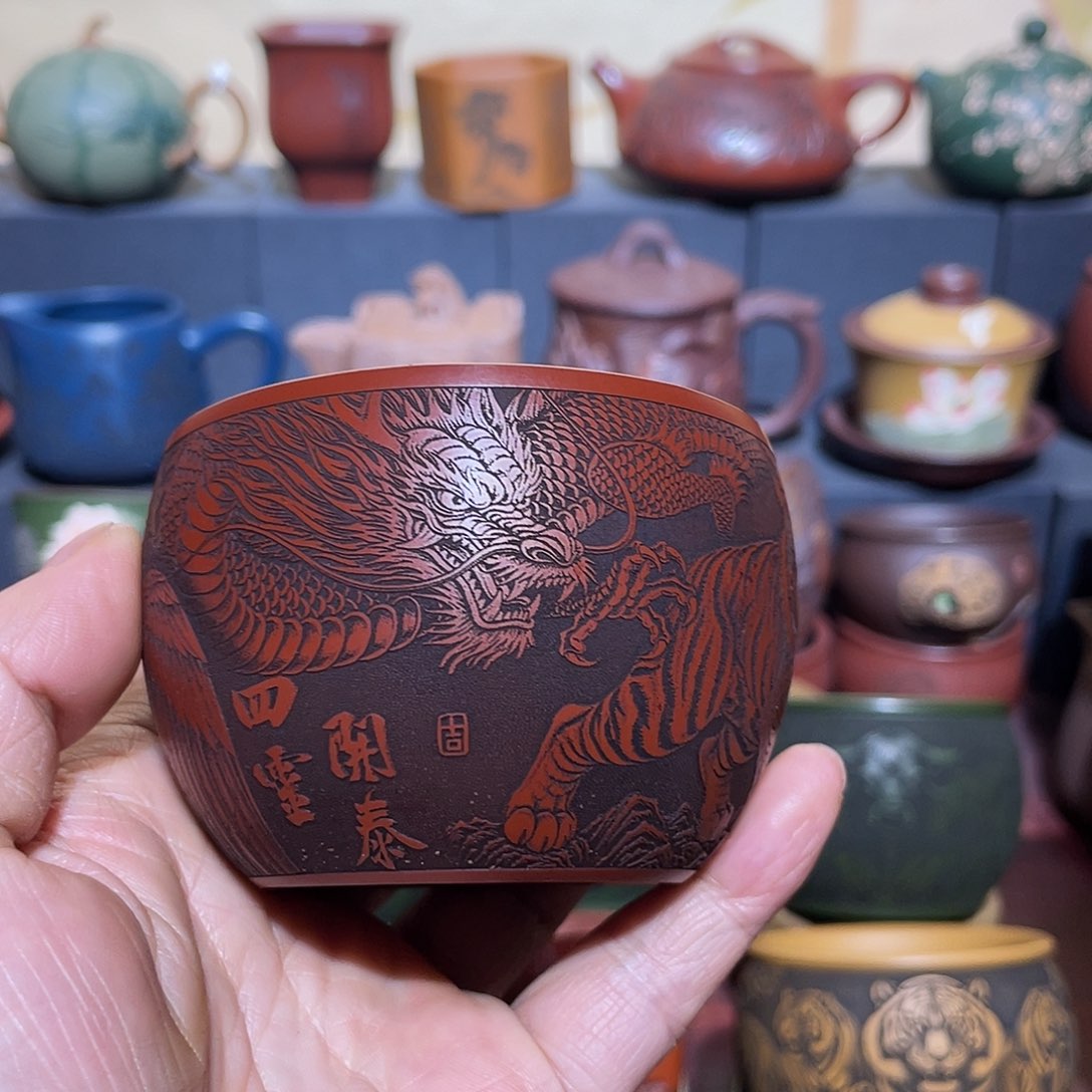 原矿紫砂手工主人杯