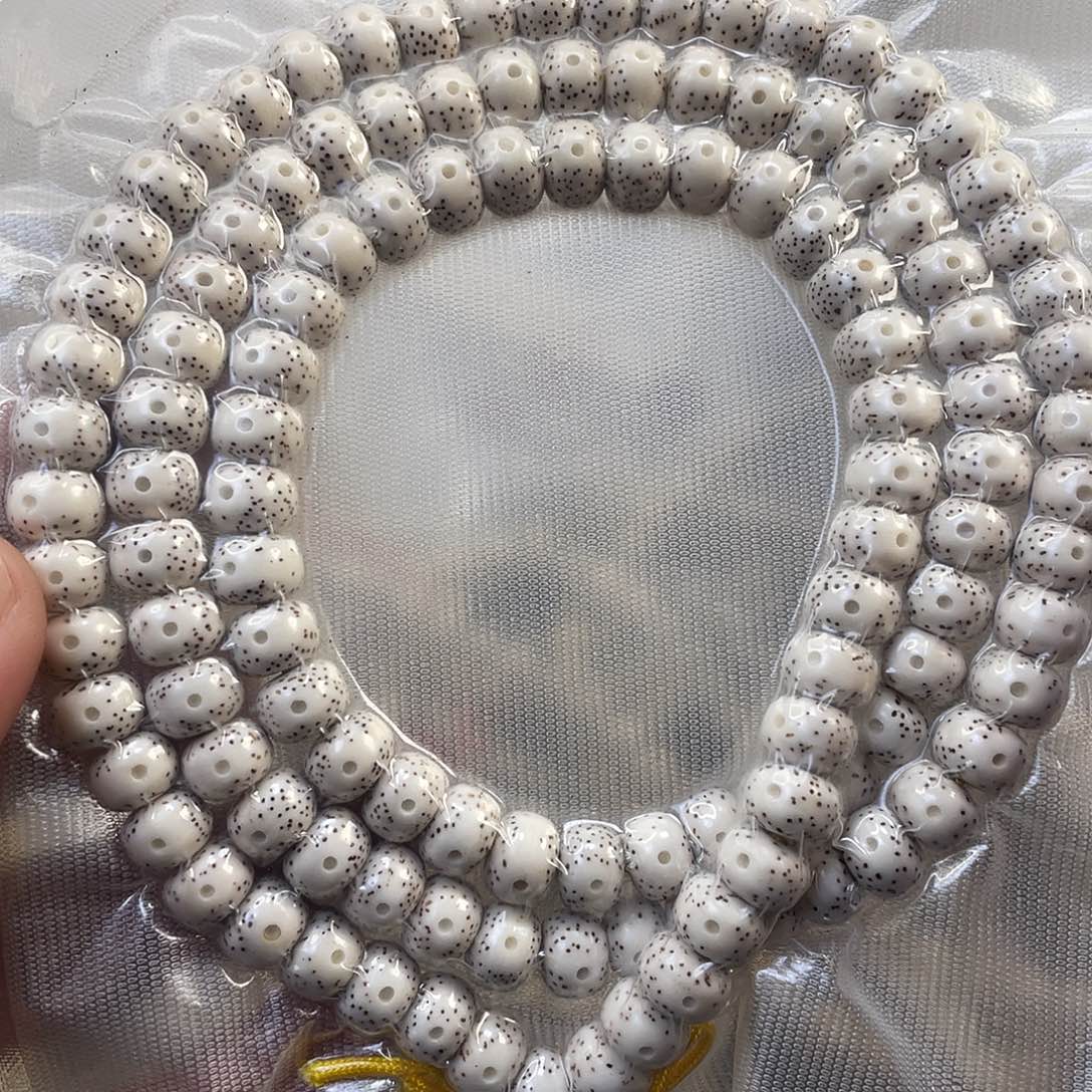 星月菩提吊坠脱脂月留白