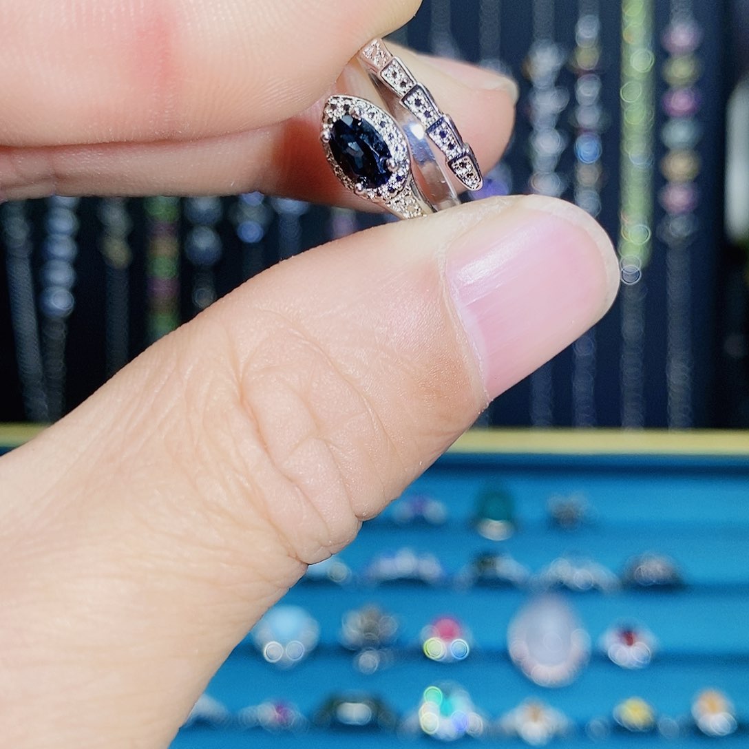 紫晶珠宝半成品银S925镶嵌