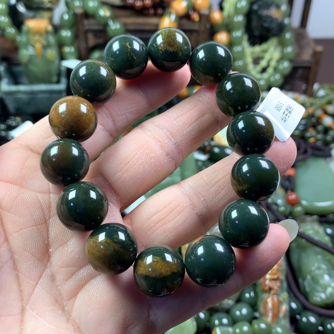 透闪石质玉手链未镶嵌宁***ᝰ