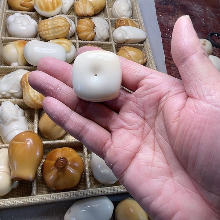 菩提根/象牙果吊坠藏扣