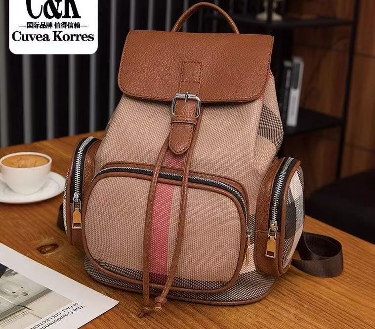 新款时尚潮流便捷双肩包-408