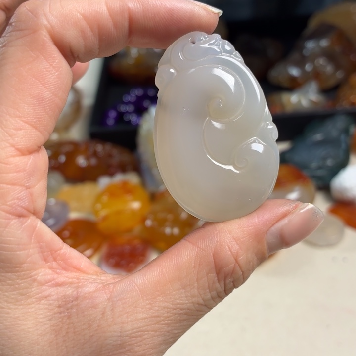 玛瑙/玉髓未镶嵌吊坠(不含链)