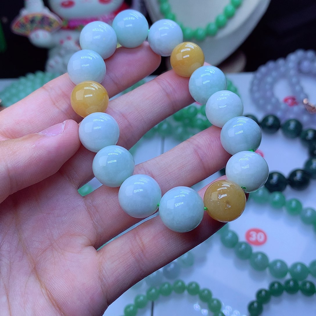 翡翠毛衣链未镶嵌