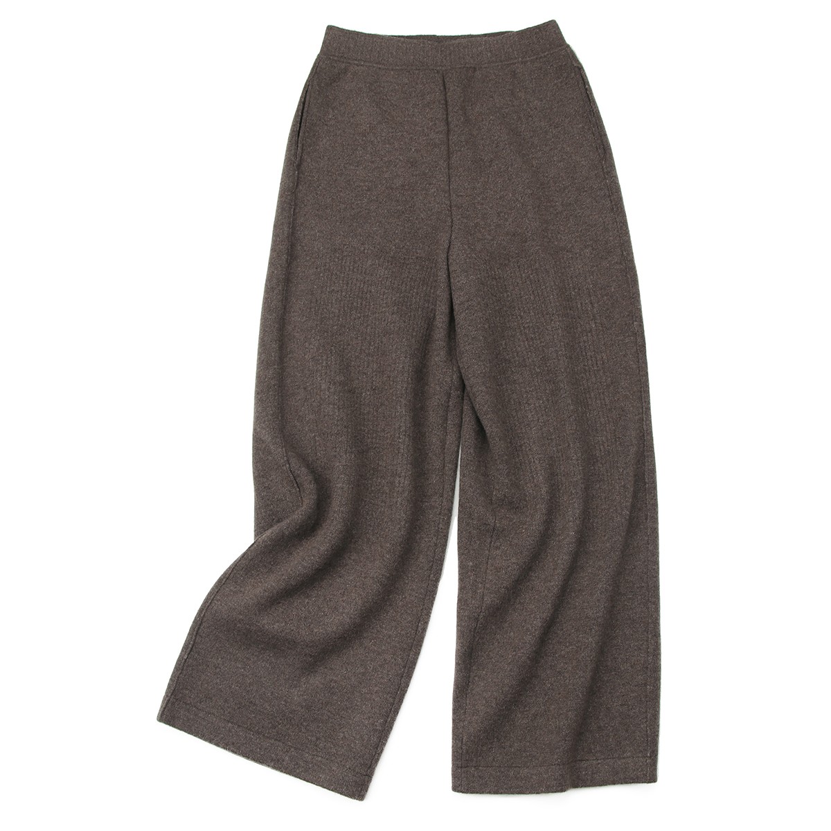 长款加密加厚手工破洞羊绒乞丐裤舒适直筒裤秋冬重磅爆款阔腿裤