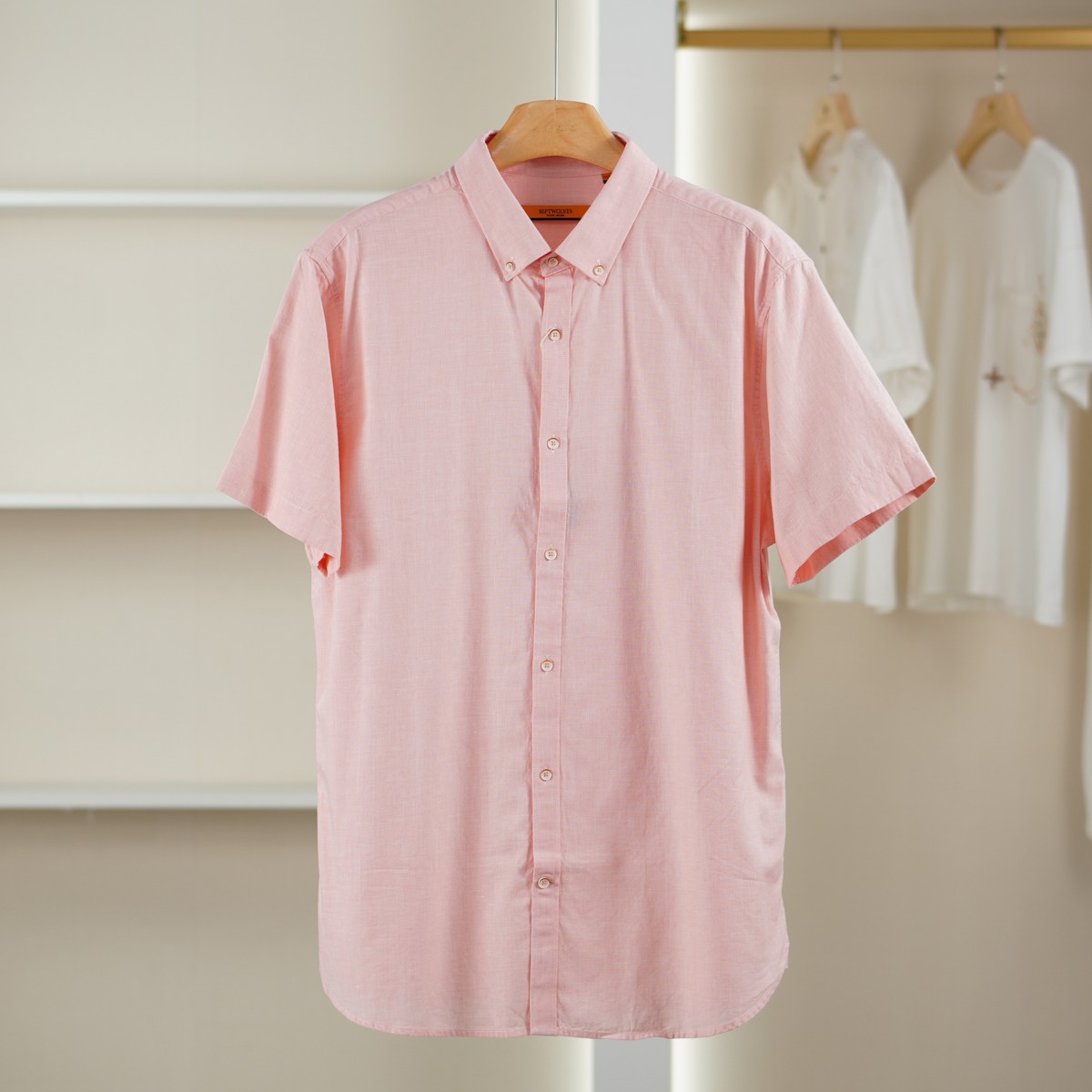 麦迪尚品 一路童行【七】3120227 简约短袖衬衫夏季男装专柜正品