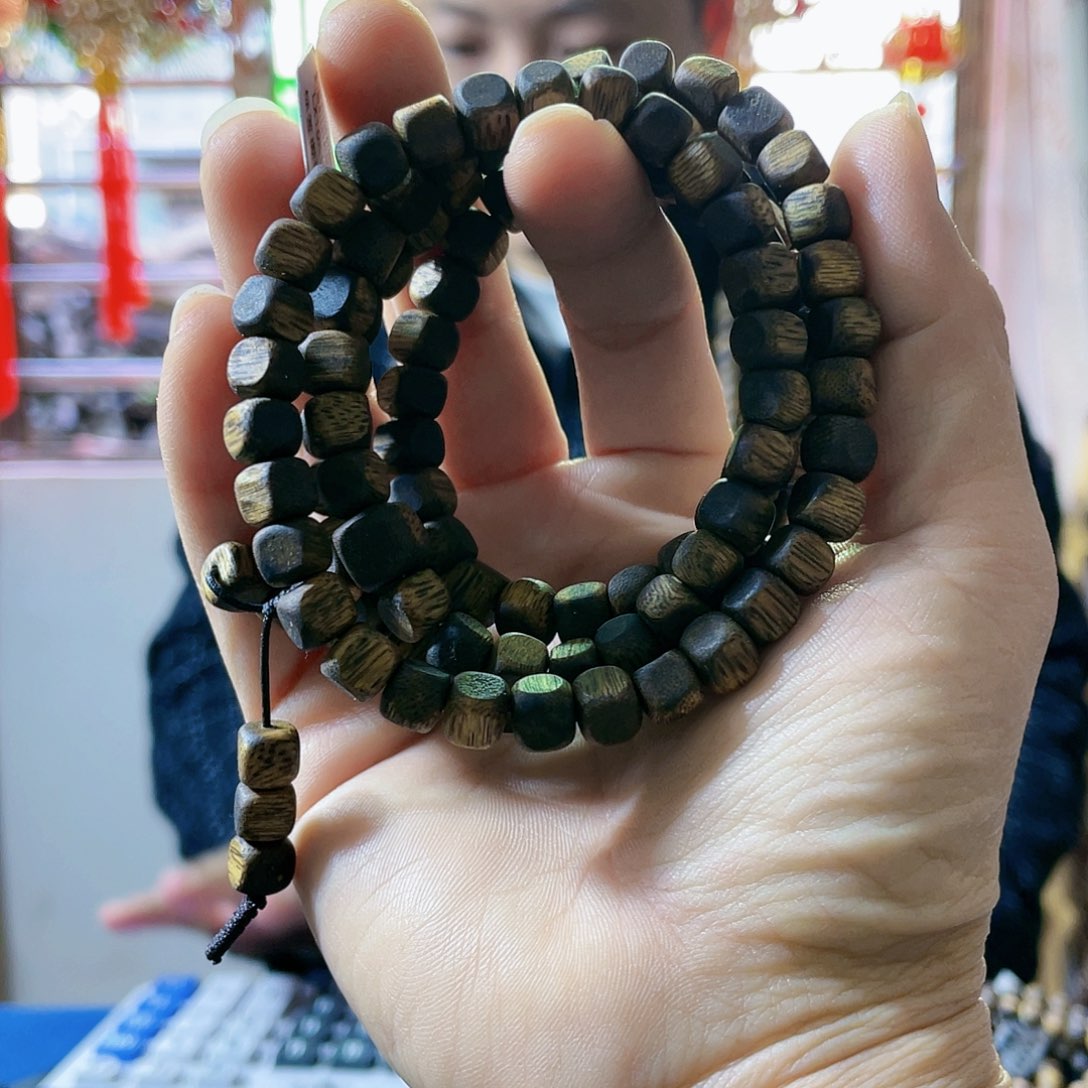 沉香手串棋楠白露方珠长串0.7/22克多样性发一