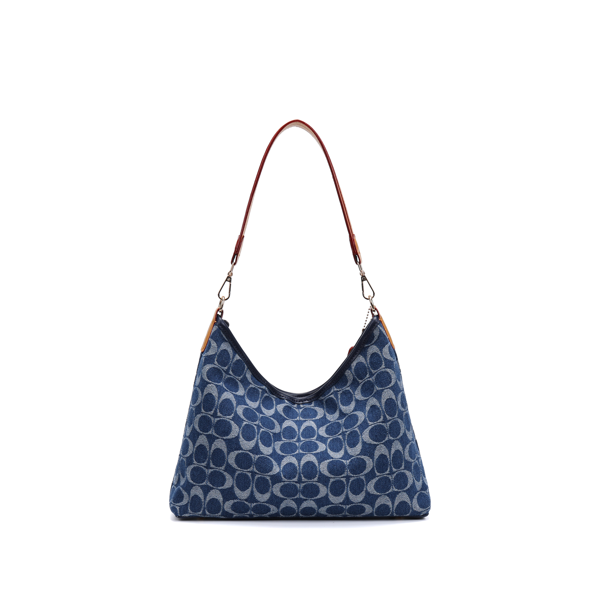 【B086】新款小古家印花牛仔布腋下包2562【尺寸31*10*24】