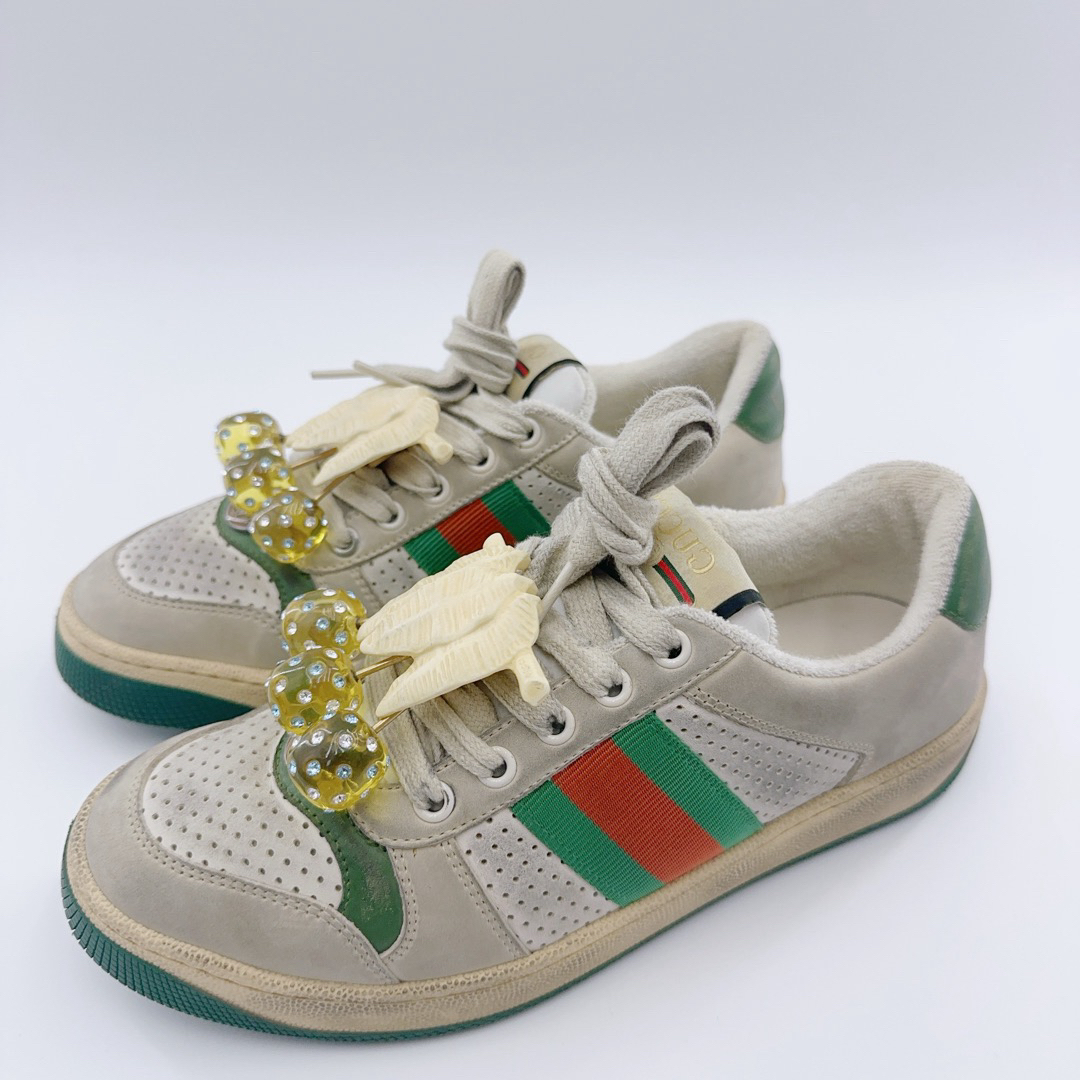 95新 GUCCI/古驰 37码/脏脏鞋/01853