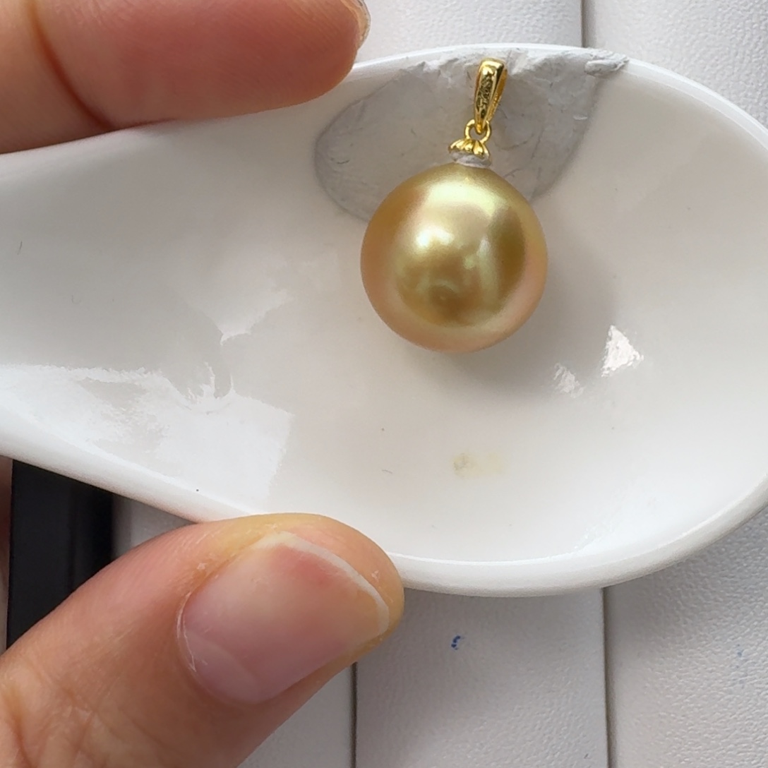 银S925镶嵌海水珍珠颈饰夏*