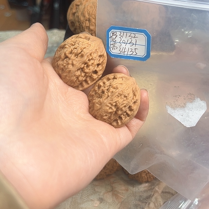 文玩核桃把件望月