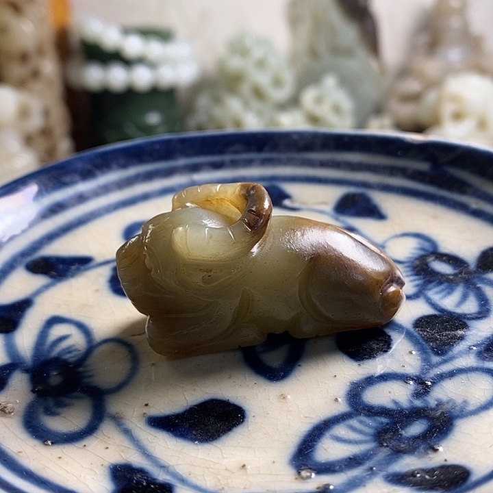 瓷片工艺品瓷盘内挂坠