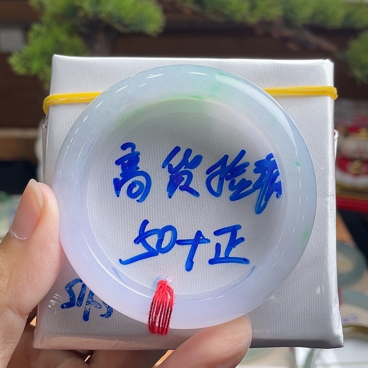 未镶嵌手镯翡翠3号 50+正圈 冰春彩