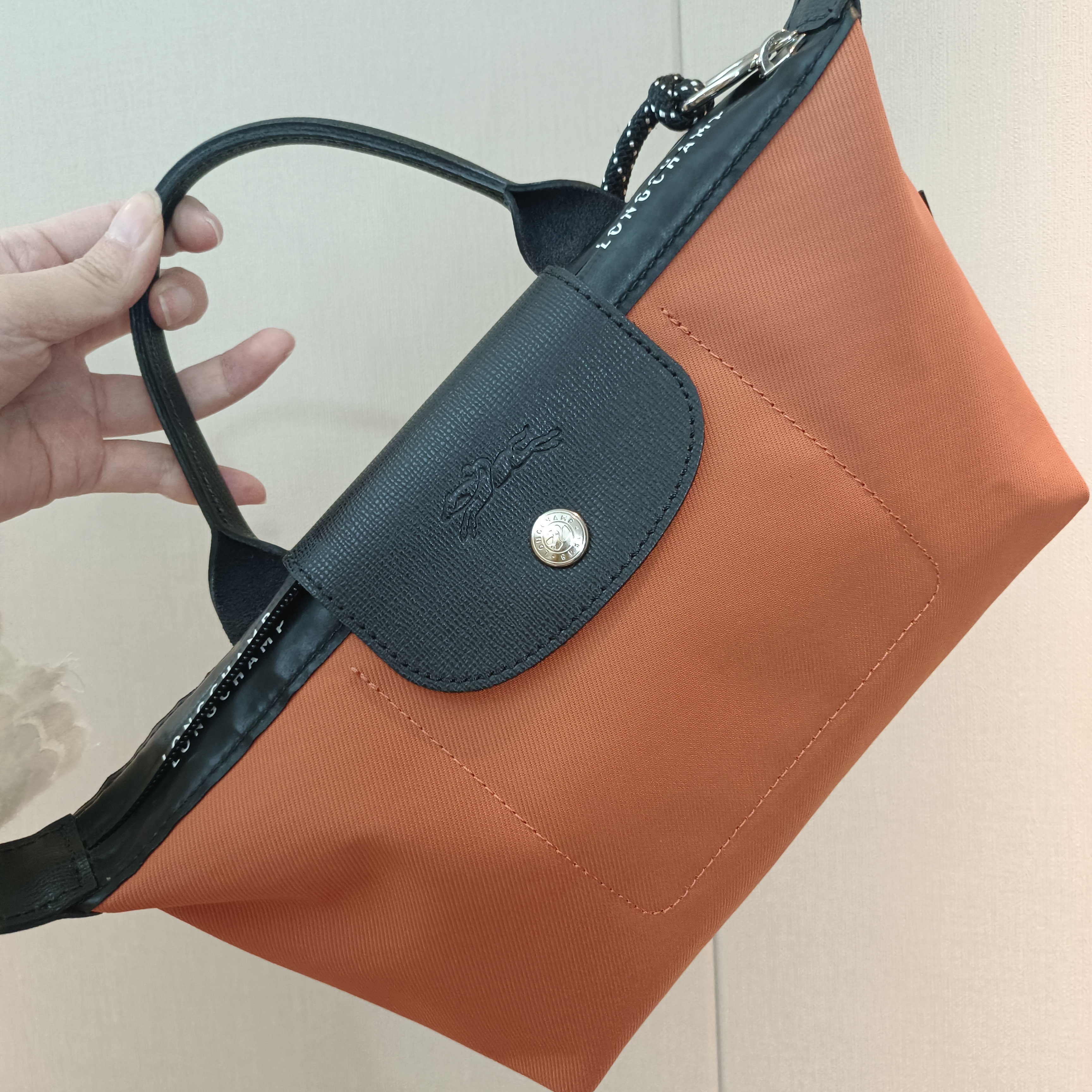 95新 LONGCHAMP/珑骧 【冰】橙色龙骧