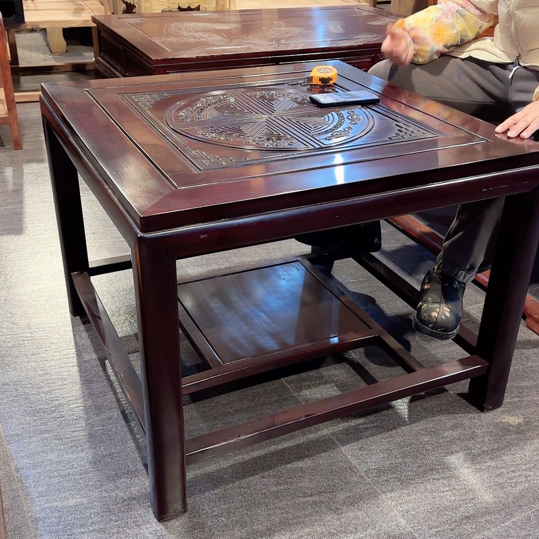 家具黑酸枝木类非洲酸枝阳台麻将桌茶桌