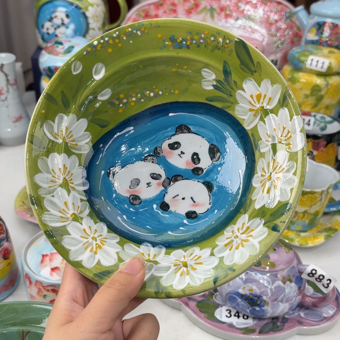 景德镇手绘高温釉下彩陶瓷茶具