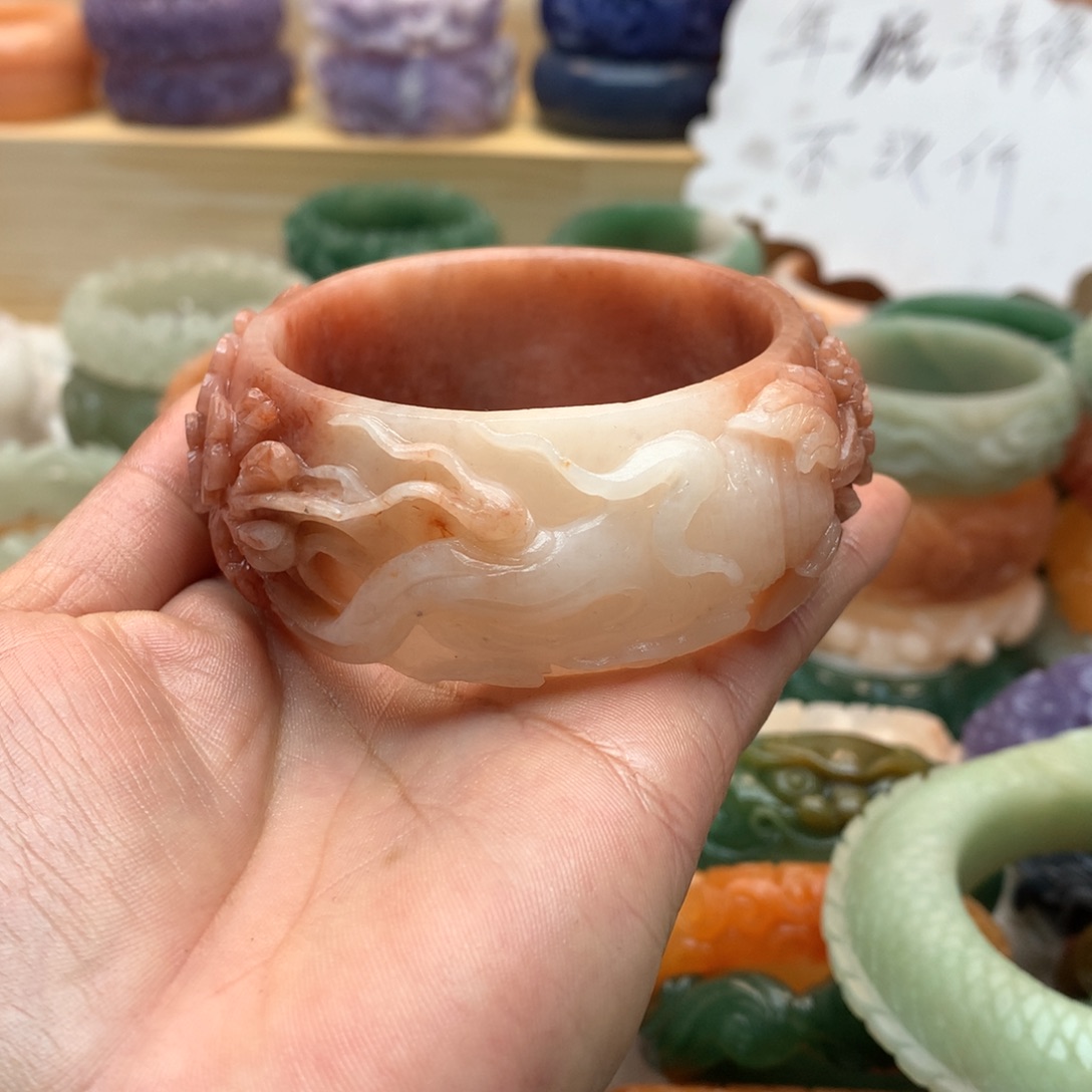 未镶嵌手镯石英质玉爱*