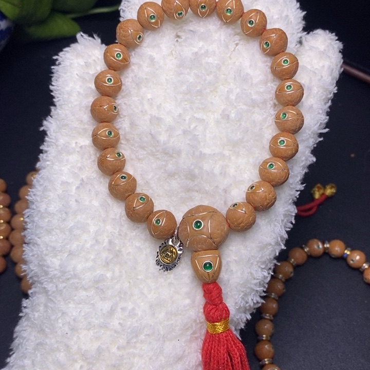 凤眼菩提手串顶***哦尼泊尔