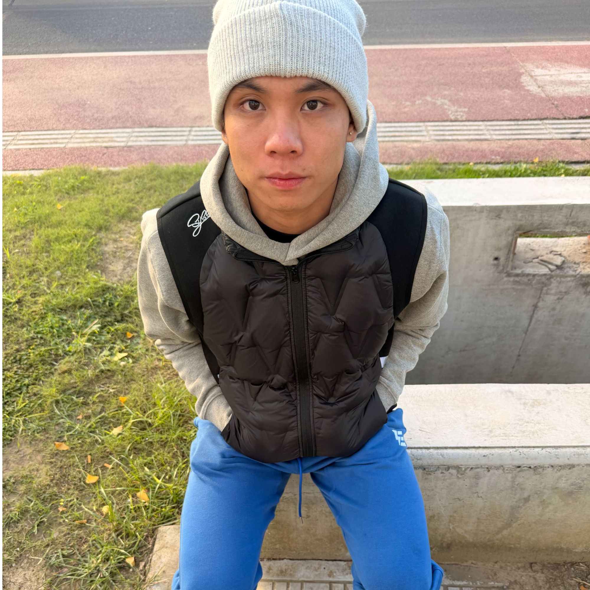 SYSSR 新国标90白鸭绒 美式基础 秋冬内搭外穿 小众运动 羽绒马甲