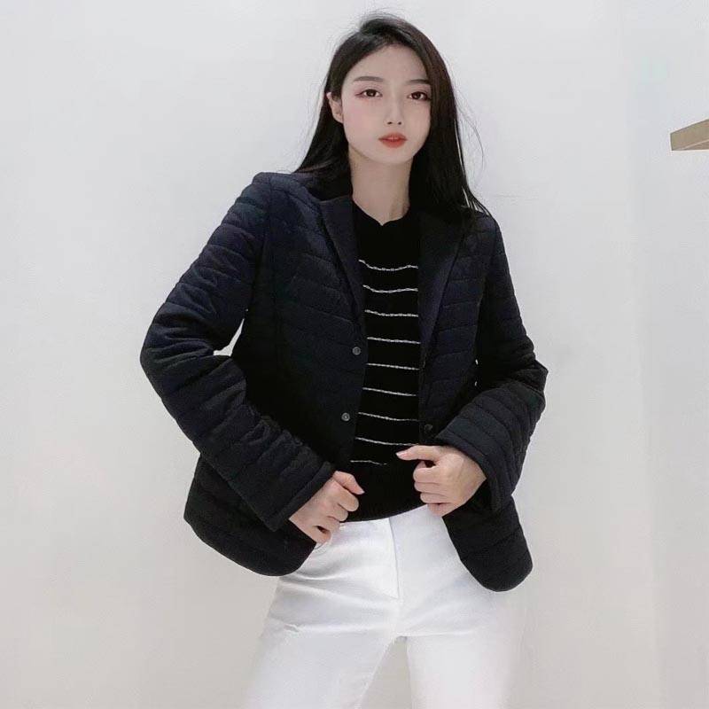修身型常规款女保暖棉服短款百搭外套1400344