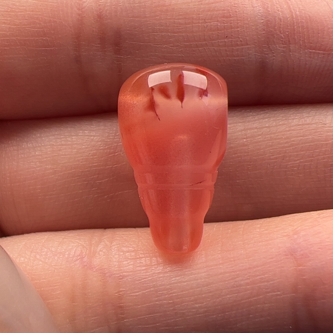 南红玛瑙未镶嵌三通10mm