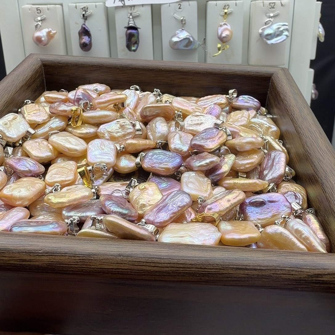 颈饰淡水珍珠合金