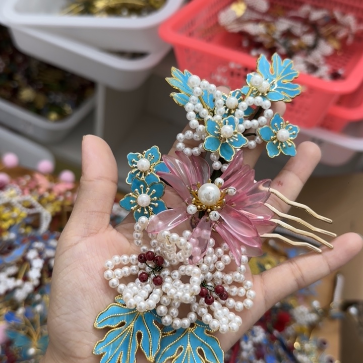 醋酸铁合金鹅毛仿点翠瑕疵