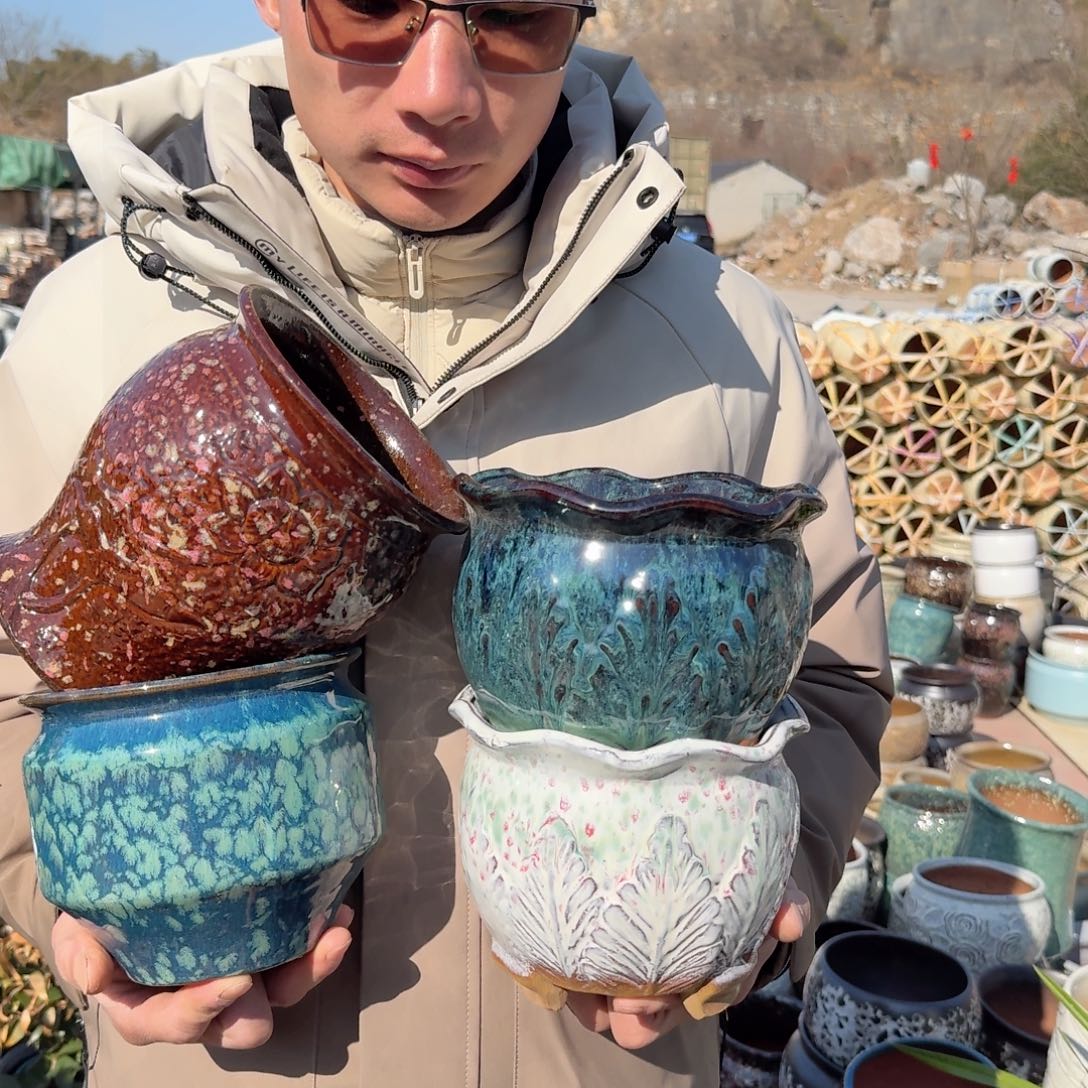 紫砂花盆四个混搭大福利