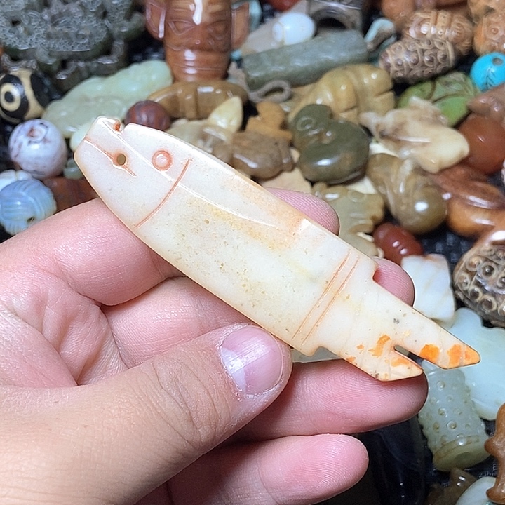 和田玉未镶嵌颈饰45