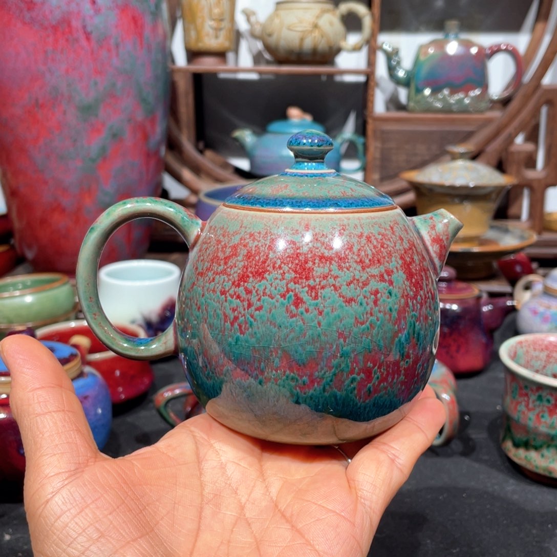 用***1中国神后钧瓷茶器