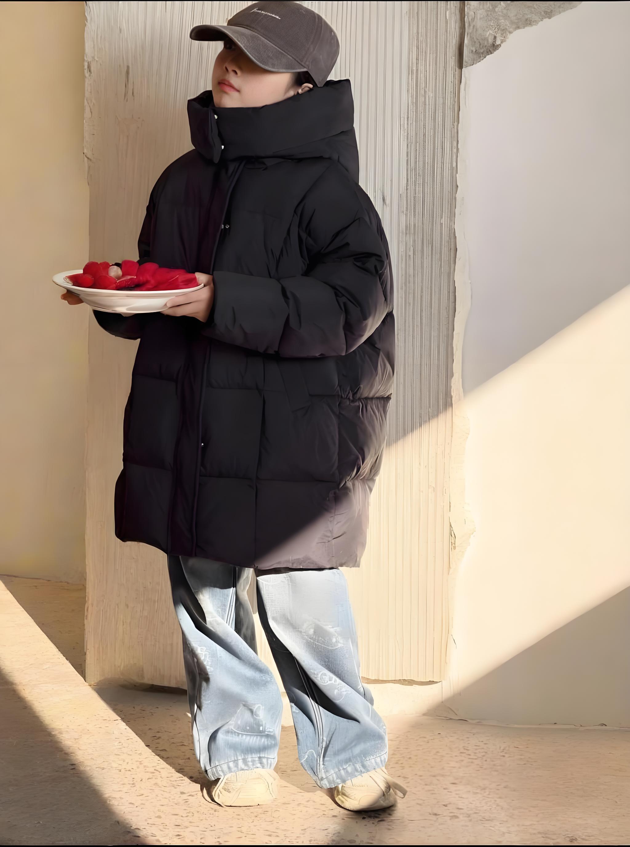 CF潮牌羽绒服2025新儿童加厚韩版宽松鸭绒男童女童羽绒服7122