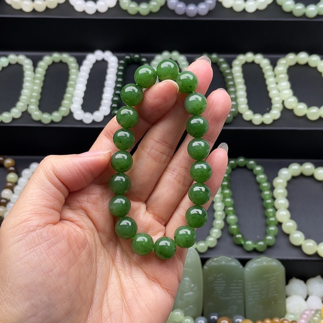 和田玉未镶嵌手链