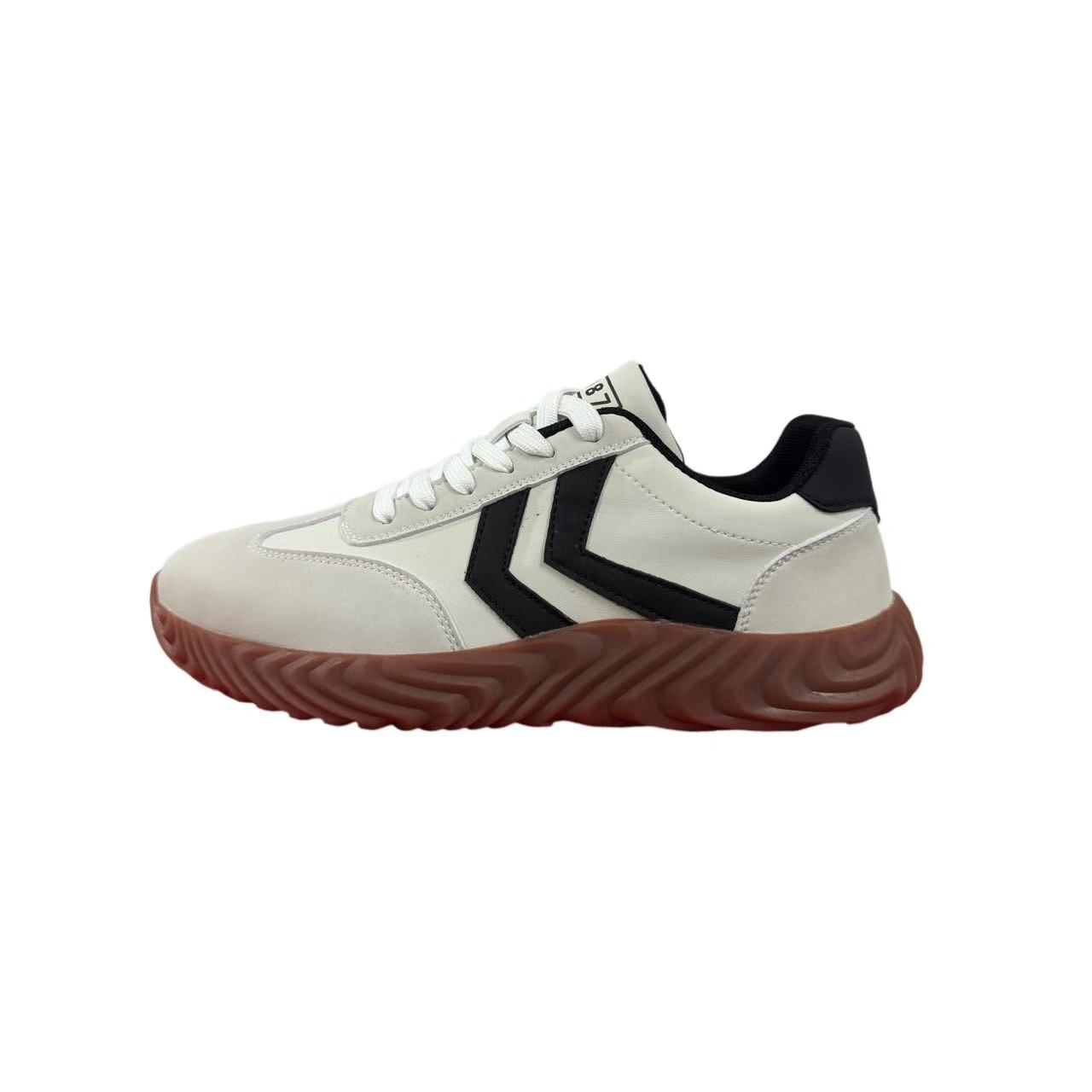 MI秋季男女款时尚百搭全皮米黑德训鞋