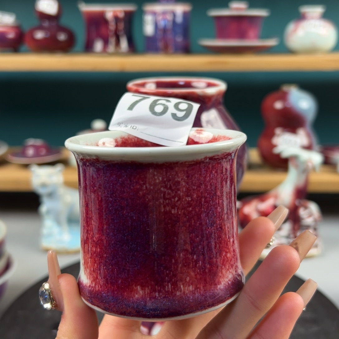 瓷片微瑕主人杯纯手工