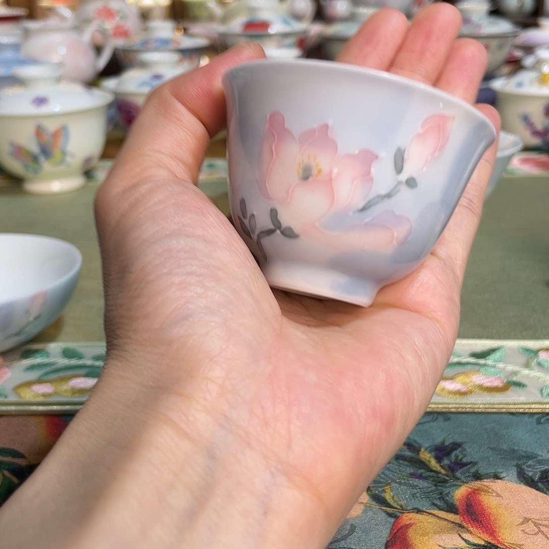 【闪购商品】雾漫玉兰福灵茶杯