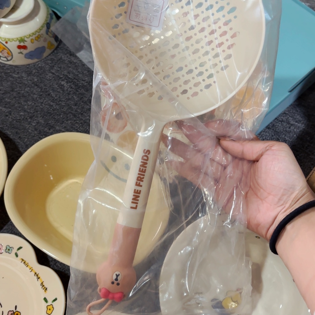 陶瓷布朗尼硅胶漏勺