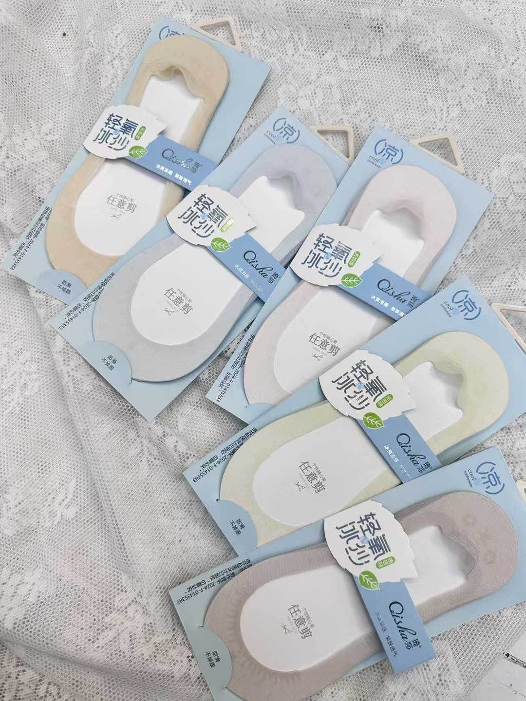 时尚女士夏季隐形袜透气不掉跟薄款浅口春夏