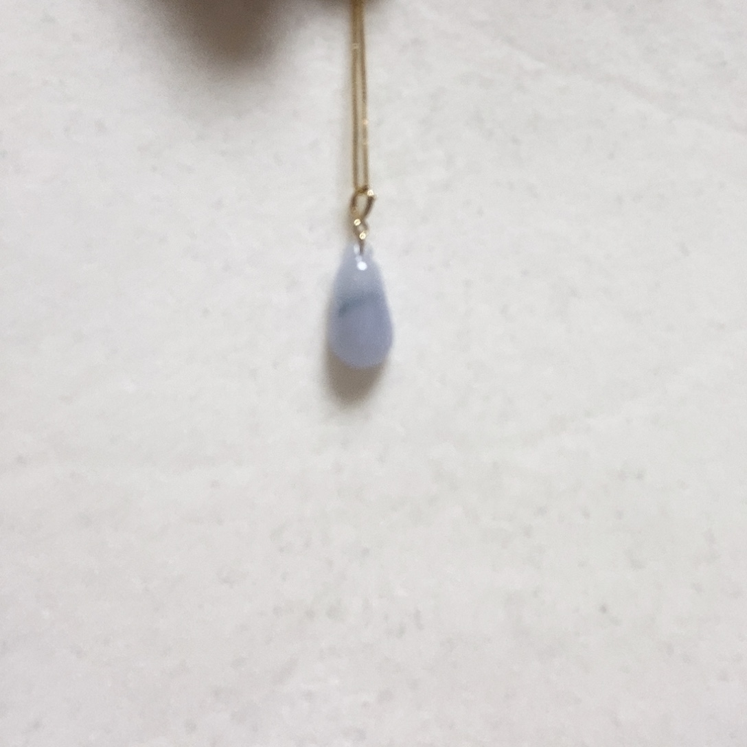 翡翠颈饰18K金镶嵌简单