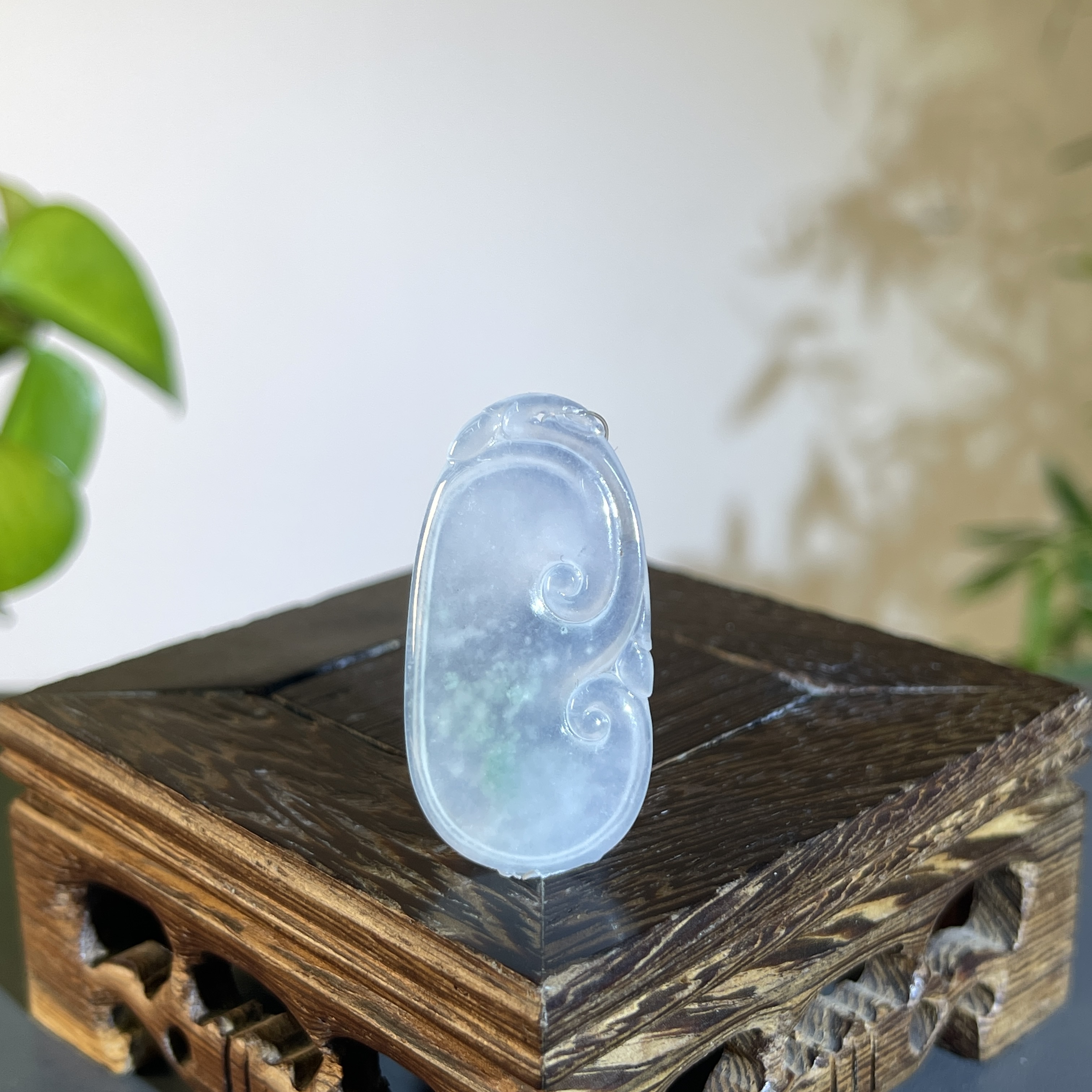 JTA15-62 天然缅甸A货翡翠  如意