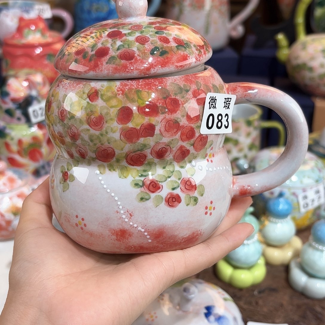 景德镇手绘高温釉下彩陶瓷茶具