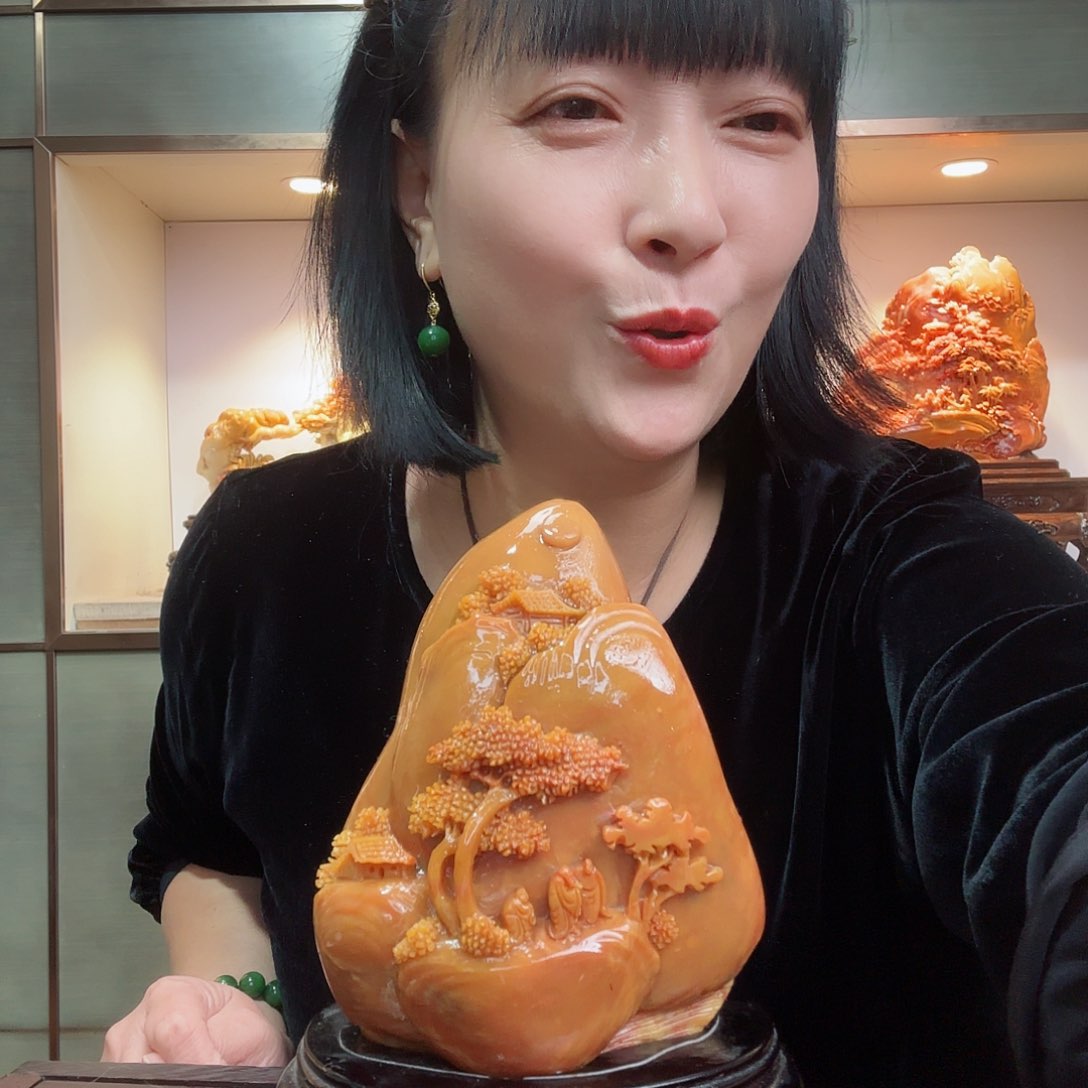 寿山石醉*生寿山石摆件