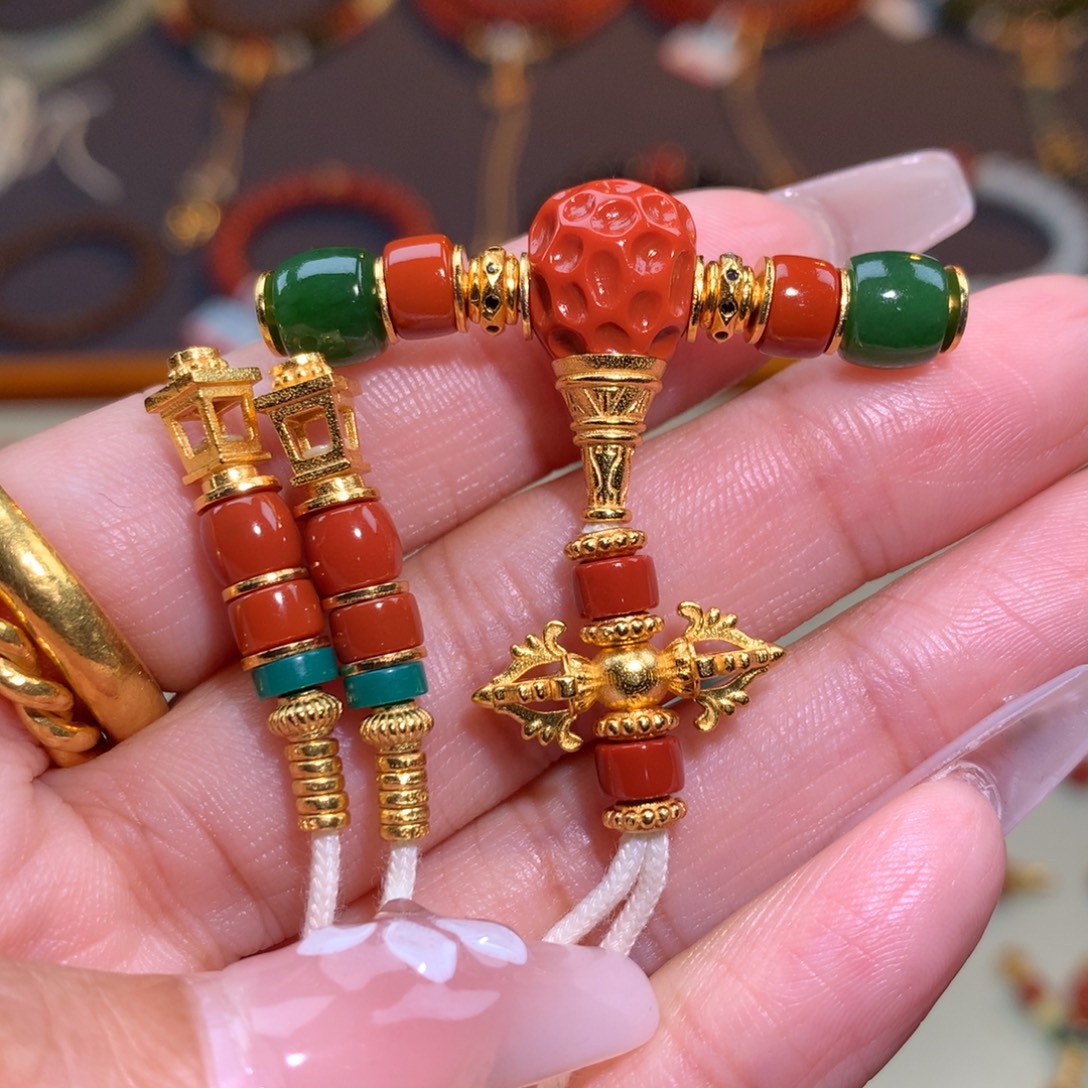 南红玛瑙未镶嵌颈饰