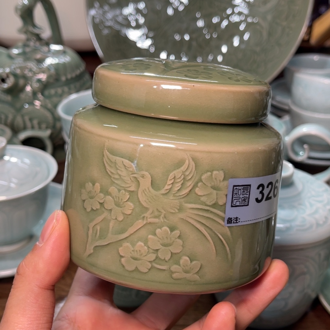 手工茶叶罐一只326号
