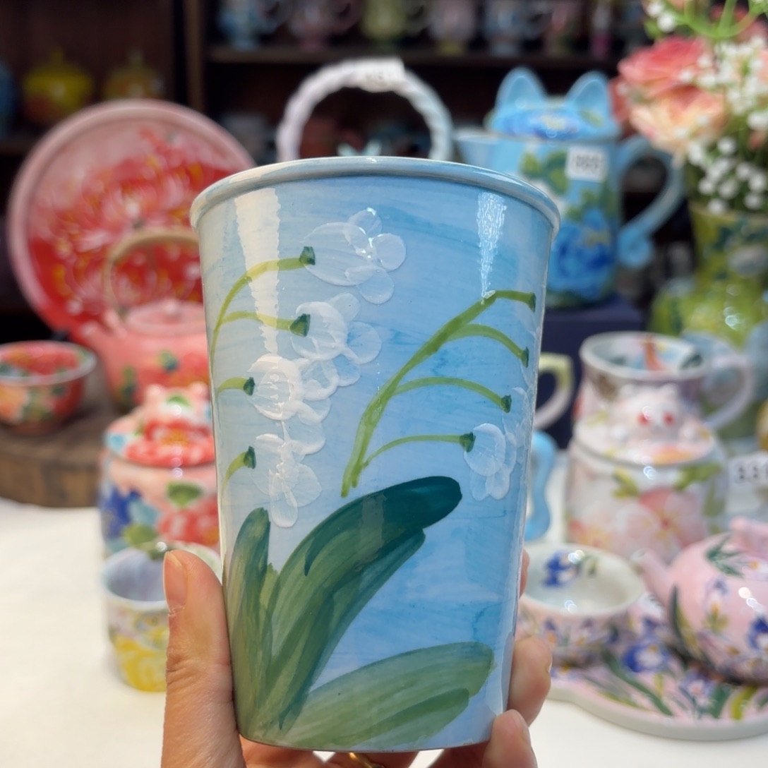 景德镇手绘高温釉下彩陶瓷茶具