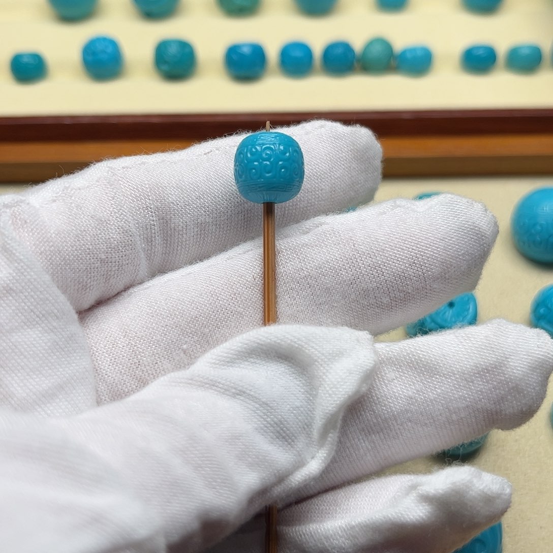 绿松石未镶嵌天然原矿绿松石无镶嵌回纹10