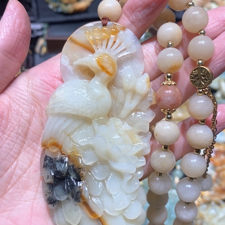 岫玉毛衣链未镶嵌